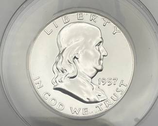 1957 Proof Franklin Half Dollar