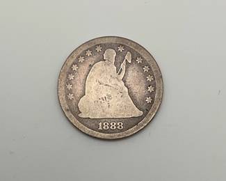 1888-S Seated Liberty Quarter