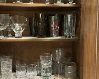 Lot 36: Barware Glasses & More