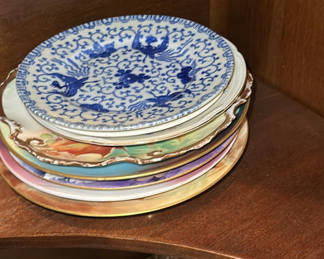 Lot 96: Assorted Decorative Ceramic Plates and Dish