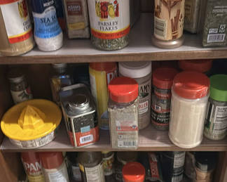 Lot 37: Assorted Spice and Seasoning Containers