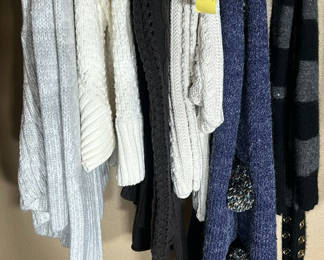 Lot 278: Collection of Knit Scarves and Sweaters