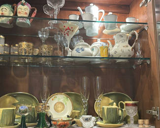 Lot 72: Assorted Ceramic Dinnerware and Glassware Collection