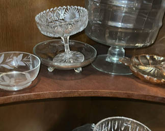 Lot 94: Assorted Glass and Ceramic Serving Bowls and Dishes