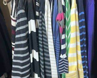 Lot 242: Women's Striped Sweaters and Cardigans Assortment