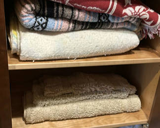 Lot 66: Assorted Blankets, Throws, and Pillows