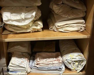 Lot 65: Assorted Bed Sheets, Pillowcases, and Towels