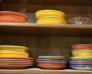 Lot 49: Assorted Ceramic Plates, Bowls, and Serving Platters