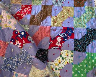 Hand tied bow tie quilt