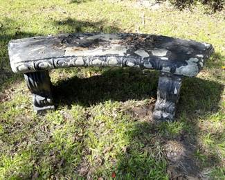 2 OF 4 CONCRETE BENCHES
