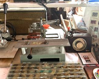 NEW HERMES ENGRAVING MACHINE AND BRASS FONTS