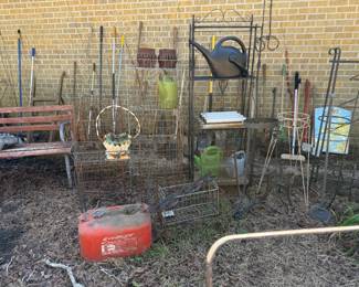 BACKERS RACKS, WIRE BASKETS EVINRUDE GAS TANK