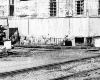 PICTURE OF THE SIGN HANGING ON THE TRAIN DEPOT