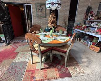 PIER ONE TABLE AND 6 CHAIRS