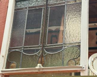 1 OF 2 STAIN GLASS WINDOWS