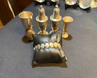GORHAM JIGGER 339 MINI GOBLET GORHAM 951 EMPIRE SHAKERS