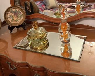 PERFUME AND POWDER BOX