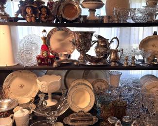 LALIQUE BOWLS HUMMEL FIGURINES
