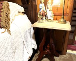 MARBLE TOP PARLOR TABLE