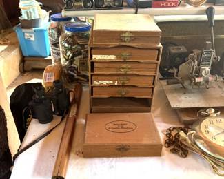 KINGSLEY WOOD BOXES OF FONTS FOR KONGSLEY M-60