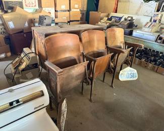 ANTIQUE THEATER SEATS