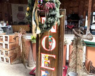 NOEL SIGN AND CHRISTMAS TREES