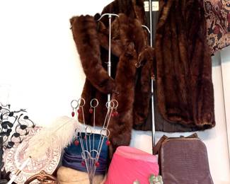 MINK WRAP AND COAT