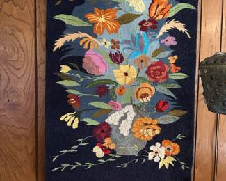 Handmade wool wall tapestry
