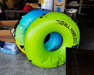 Lots of pool toys