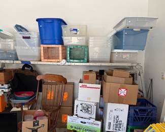 Scaffolding, tons of Plastic Tubs