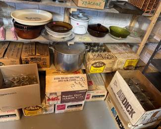 Cases and Cases of Canning Jars