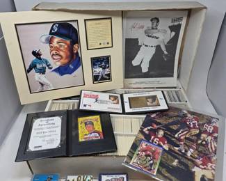 198 LargeBoxOf1990sSportsCardsAutographedMemorabilia