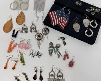 234 Lotof20PairsMixedEarringsHoopDangleDropStudCostumeSets