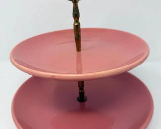 14 BauerPottery2TierTidbitStand