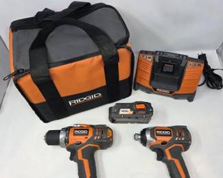 202 RIDGID18VCordlessDrillImpactDriverComboKit