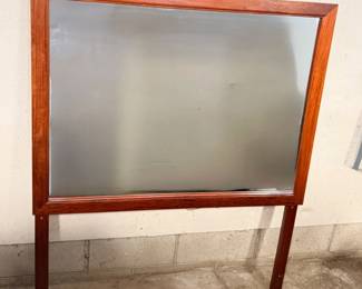 191 RosewoodFramedRectangularMirror