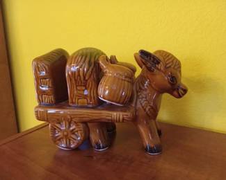 Vintage Donkey Salt and Pepper Shaker Set