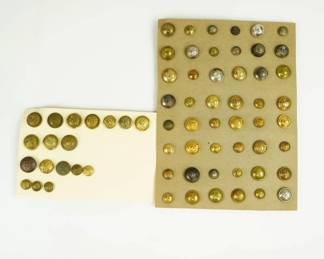 Lot C108 Assorted Vintage Metal Uniform and Workwear Buttons