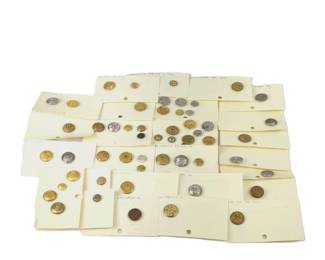 Lot C44 Assorted Railroad and Street Railway Buttons on Cards