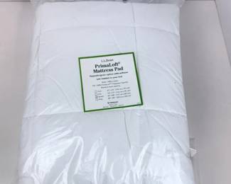 Lot C161 L.L.Bean Queen Primaloft Mattress Pad