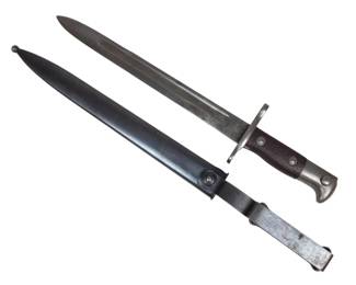 Lot C176 U.S. Model 1892 Krag Bayonet, Dated 1899, with Scabbard