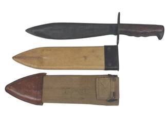 Lot C168 U.S. Model 1917 Bolo Knife with CanvasCovered Scabbard