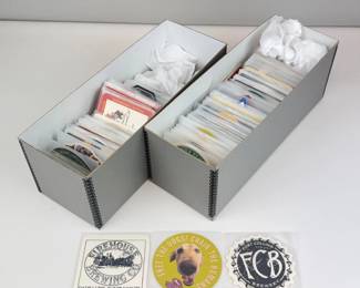 Lot C132 Vintage Beer Coaster Collection Assorted Breweries, Letter F