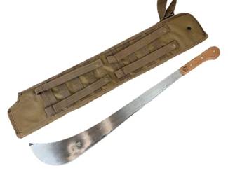 Lot C78 Falcon Eversharp No. 32 Machete with Canvas Sheath