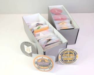 Lot C136 Vintage Beer Coaster Collection Assorted Breweries, Letters HK