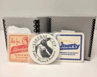 Lot C140 Vintage Beer Coaster Collection Assorted Breweries, Letter L
