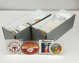 Lot C137 Vintage Beer Coaster Collection Assorted Breweries, Letters H