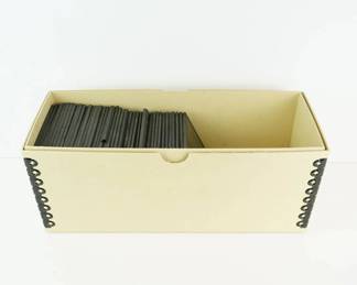 Lot C115 Box of Military and WarThemed Glass Lantern Slides