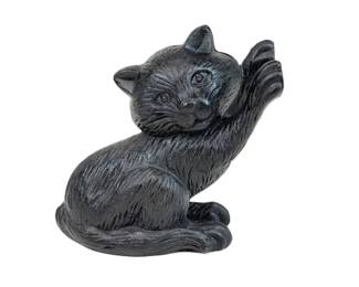 Lot C102 Cast Iron Seated Cat Figure or Doorstop