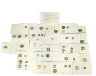 Lot C40 Large Collection of Vintage Railroad Transit Uniform Buttons